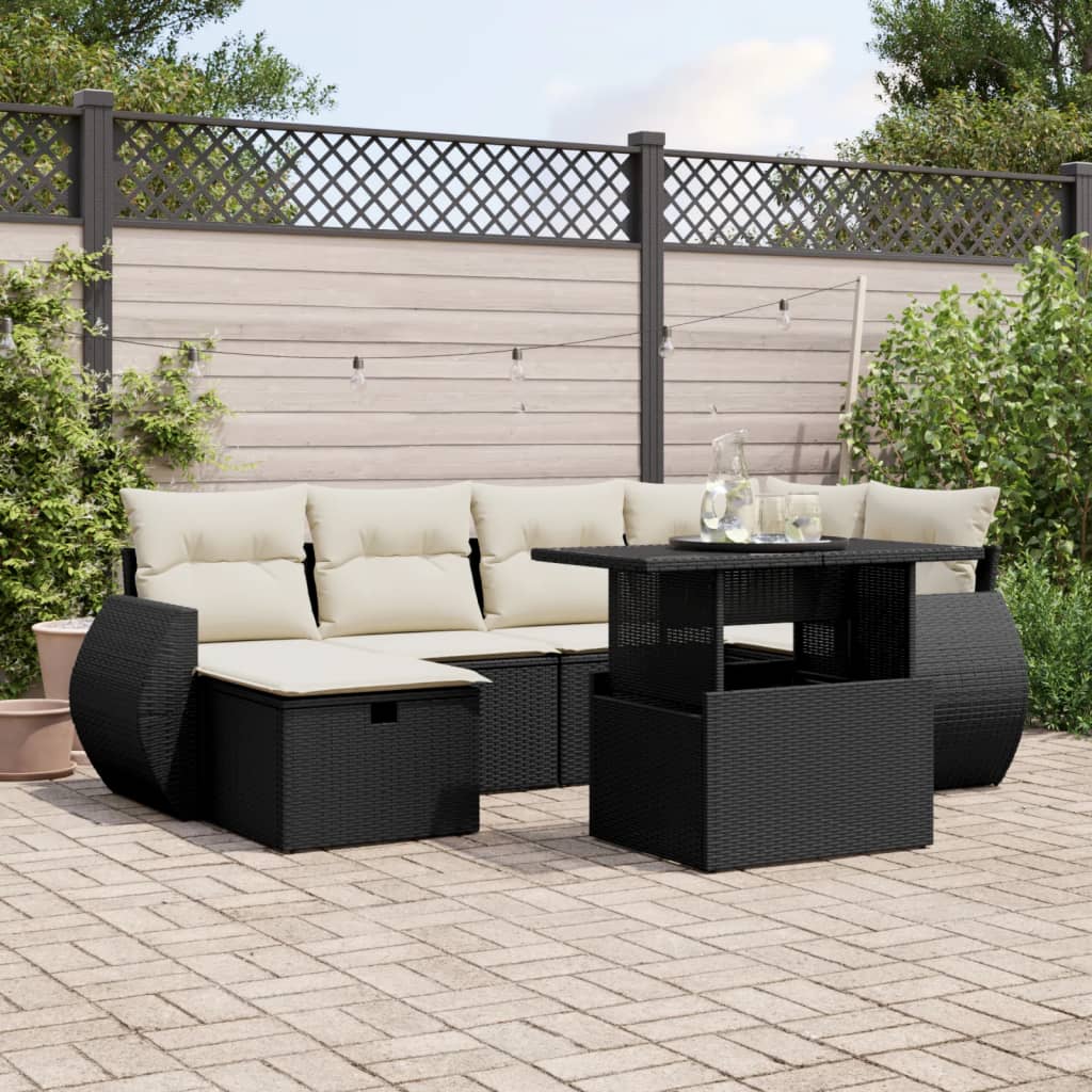 Sofasæt Til Haven 7 Dele Med Hynder Polyrattan - Variant 3275136