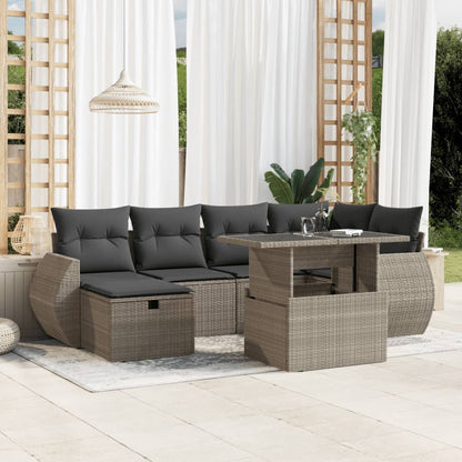 Sofasæt Til Haven 7 Dele Med Hynder Polyrattan - Variant 3275142