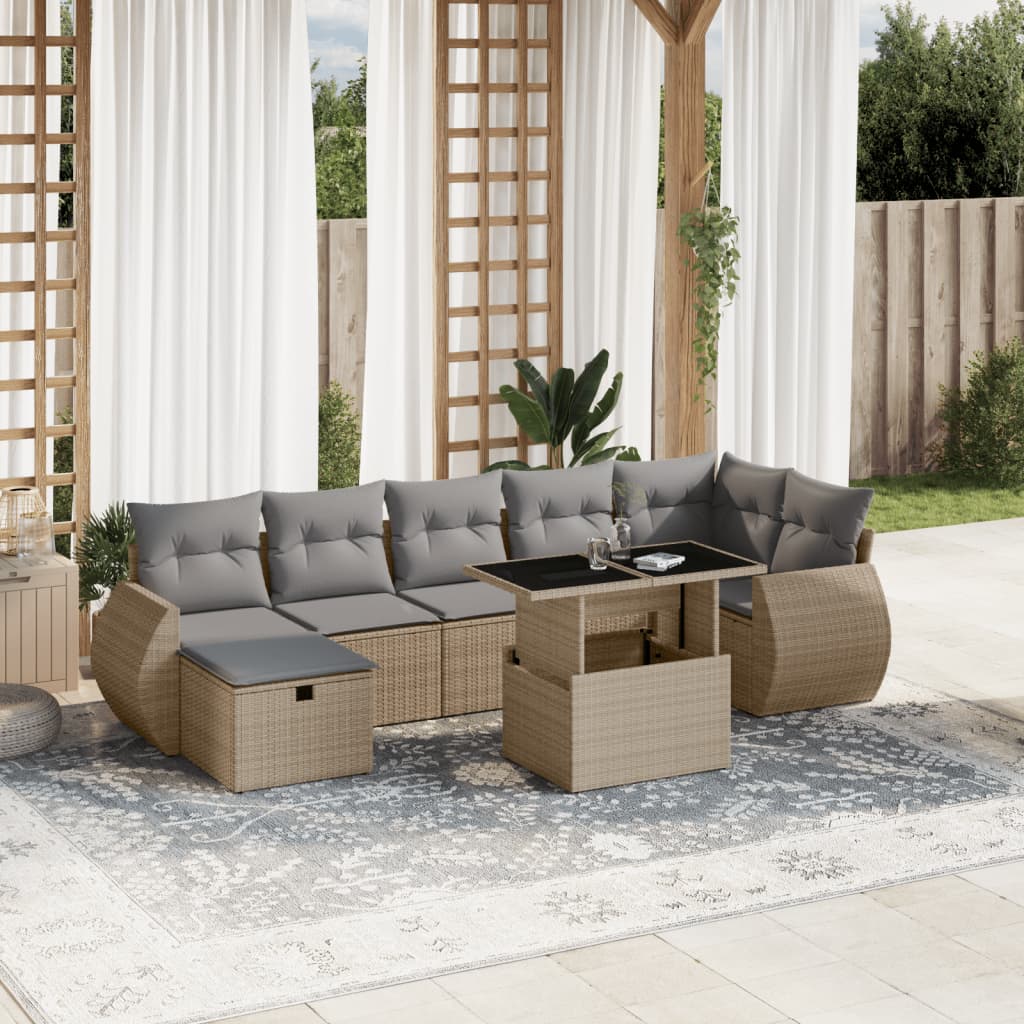 Sofasæt Til Haven 8 Dele Med Hynder Polyrattan - Variant 3275149