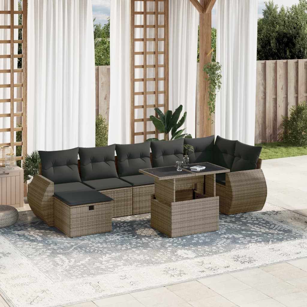 Sofasæt Til Haven 8 Dele Med Hynder Polyrattan - Variant 3275150