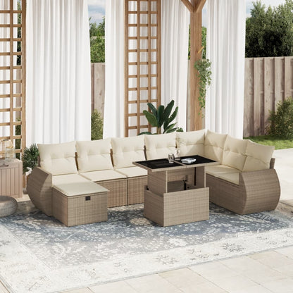 Sofasæt Til Haven 9 Dele Med Hynder Polyrattan - Variant 3275188