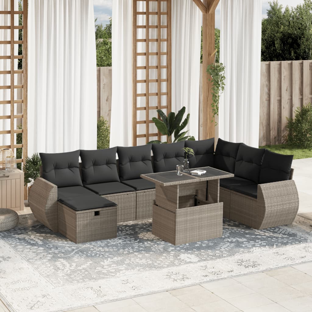 Sofasæt Til Haven 9 Dele Med Hynder Polyrattan - Variant 3275192