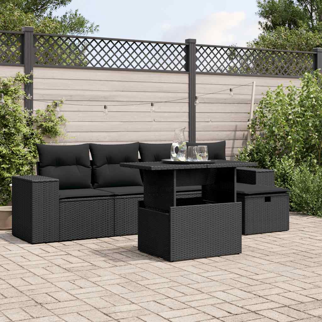 Sofasæt Til Haven 6 Dele Med Hynder Polyrattan - Variant 3275285
