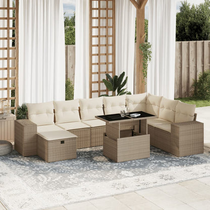 Sofasæt Til Haven 9 Dele Med Hynder Polyrattan - Variant 3275348