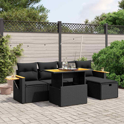 Sofasæt Til Haven 6 Dele Med Hynder Polyrattan - Variant 3276135