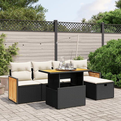 Sofasæt Til Haven 6 Dele Med Hynder Polyrattan - Variant 3276241