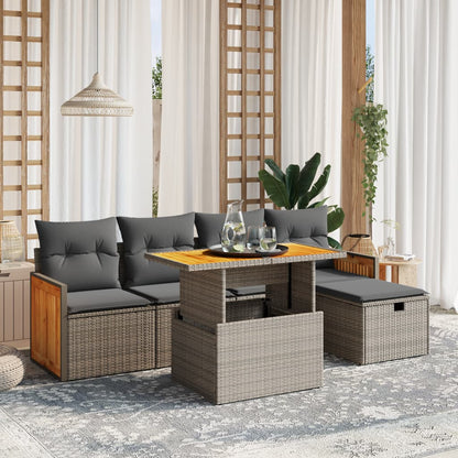 Sofasæt Til Haven 6 Dele Med Hynder Polyrattan - Variant 3276245