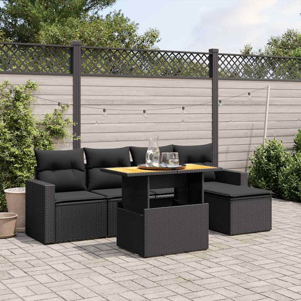 Sofasæt Til Haven 6 Dele Med Hynder Polyrattan - Variant 3271286