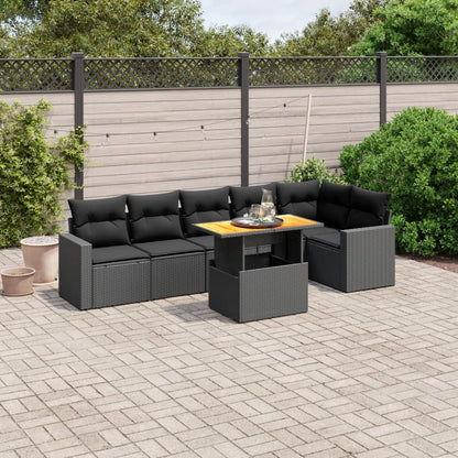 Sofasæt Til Haven 7 Dele Med Hynder Polyrattan - Variant 3271321