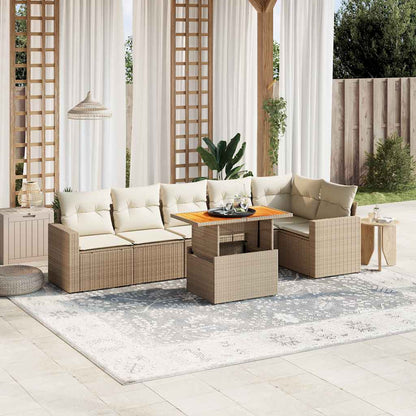 Sofasæt Til Haven 7 Dele Med Hynder Polyrattan - Variant 3271324