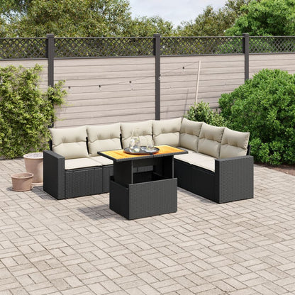 Sofasæt Til Haven 7 Dele Med Hynder Polyrattan - Variant 3271329