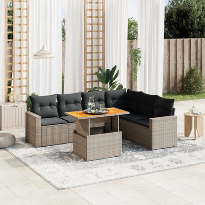 Sofasæt Til Haven 7 Dele Med Hynder Polyrattan - Variant 3271333
