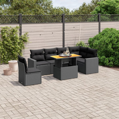 Sofasæt Til Haven 7 Dele Med Hynder Polyrattan - Variant 3271335