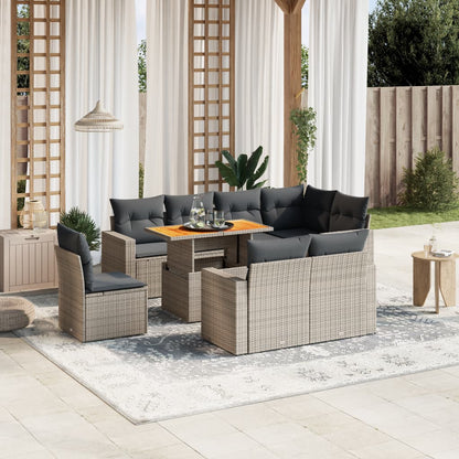 Sofasæt Til Haven 9 Dele Med Hynder Polyrattan - Variant 3271410