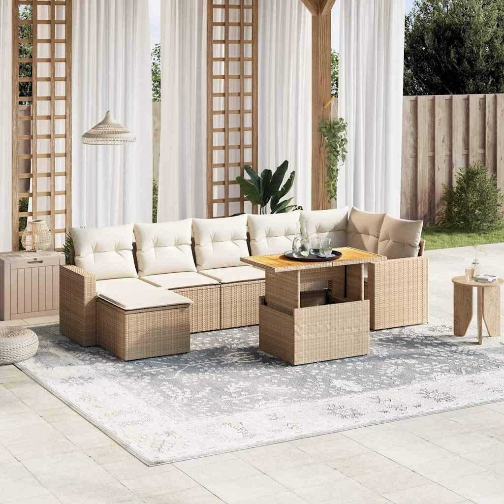 Sofasæt Til Haven 8 Dele Med Hynder Polyrattan - Variant 3271422
