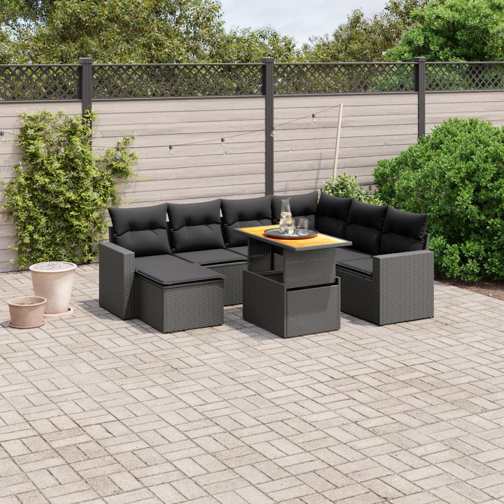 Sofasæt Til Haven 8 Dele Med Hynder Polyrattan - Variant 3271426