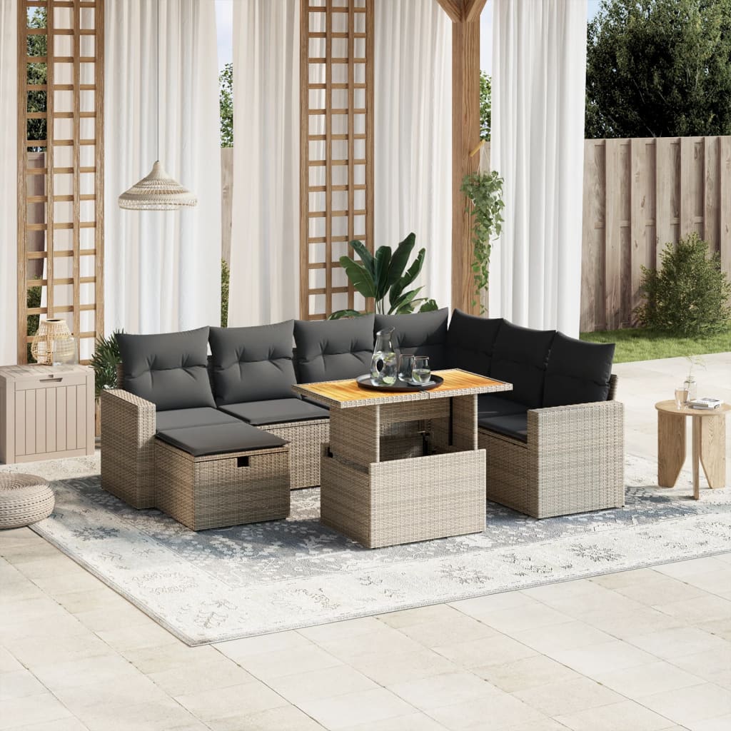 Sofasæt Til Haven 8 Dele Med Hynder Polyrattan - Variant 3271431