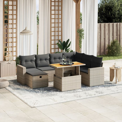 Sofasæt Til Haven 8 Dele Med Hynder Polyrattan - Variant 3271431