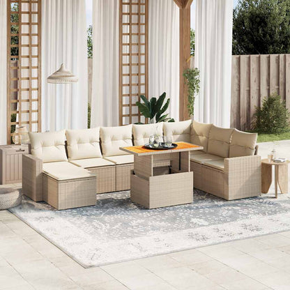 Sofasæt Til Haven 9 Dele Med Hynder Polyrattan - Variant 3271450