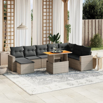 Sofasæt Til Haven 9 Dele Med Hynder Polyrattan - Variant 3271452