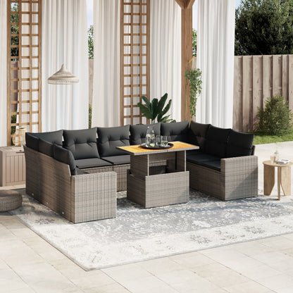 Sofasæt Til Haven 10 Dele Med Hynder Polyrattan - Variant 3271459