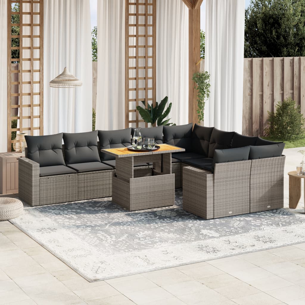 Sofasæt Til Haven 10 Dele Med Hynder Polyrattan - Variant 3271473