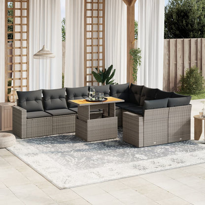 Sofasæt Til Haven 10 Dele Med Hynder Polyrattan - Variant 3271473