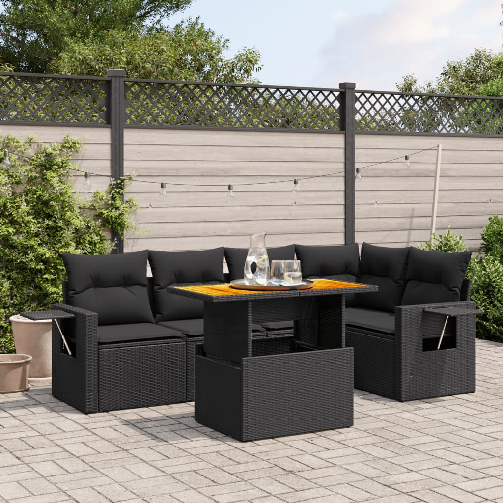 Sofasæt Til Haven 6 Dele Med Hynder Polyrattan - Variant 3271741