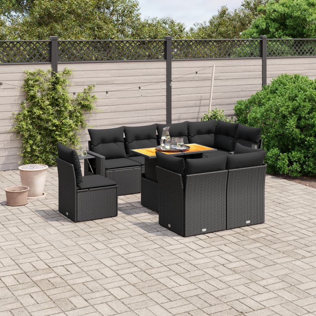 Sofasæt Til Haven 9 Dele Med Hynder Polyrattan - Variant 3271846