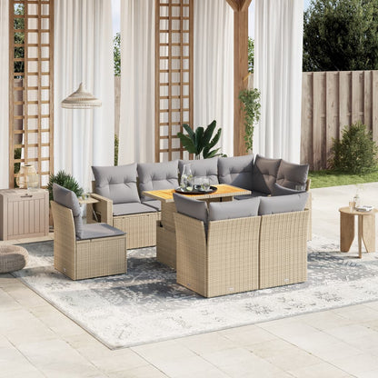 Sofasæt Til Haven 9 Dele Med Hynder Polyrattan - Variant 3271850