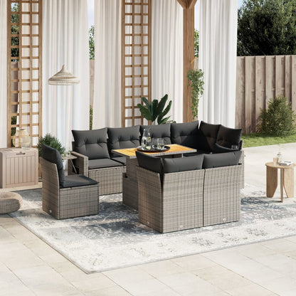 Sofasæt Til Haven 9 Dele Med Hynder Polyrattan - Variant 3271851