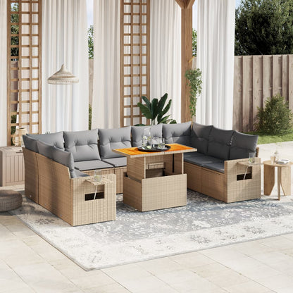Sofasæt Til Haven 10 Dele Med Hynder Polyrattan - Variant 3271899