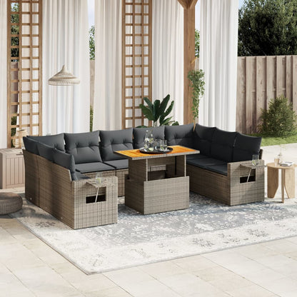 Sofasæt Til Haven 10 Dele Med Hynder Polyrattan - Variant 3271900