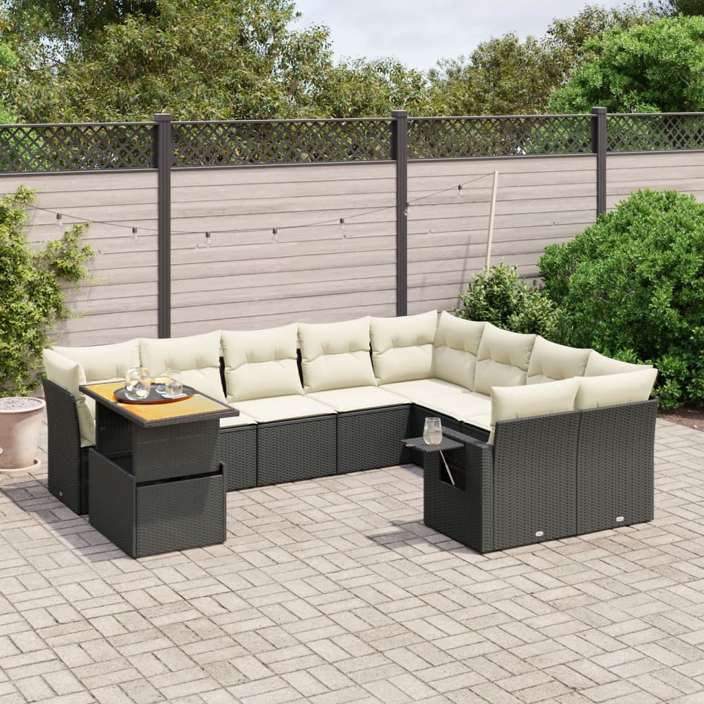 Sofasæt Til Haven 10 Dele Med Hynder Polyrattan - Variant 3271917