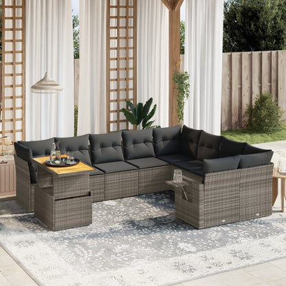 Sofasæt Til Haven 10 Dele Med Hynder Polyrattan - Variant 3271921