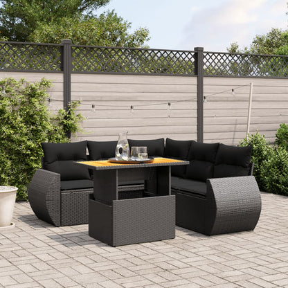Sofasæt Til Haven 6 Dele Med Hynder Polyrattan - Variant 3272189