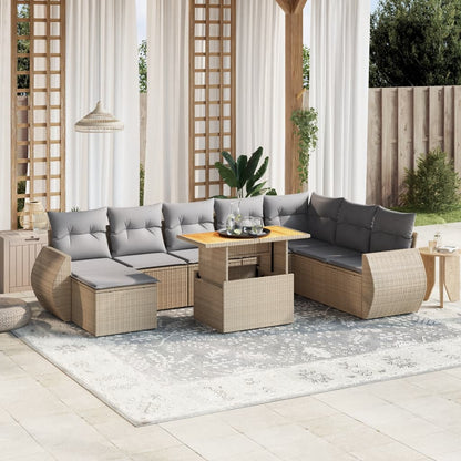 Sofasæt Til Haven 9 Dele Med Hynder Polyrattan - Variant 3272333