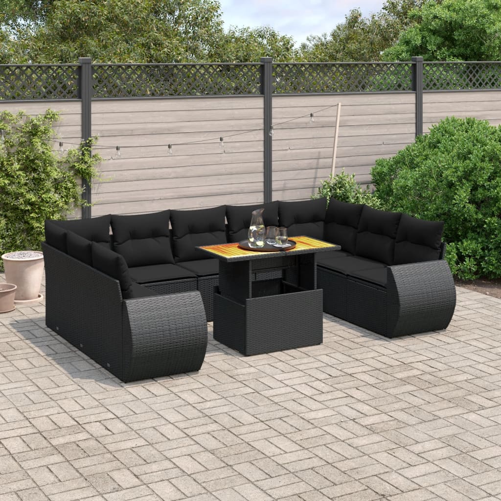 Sofasæt Til Haven 10 Dele Med Hynder Polyrattan - Variant 3272336