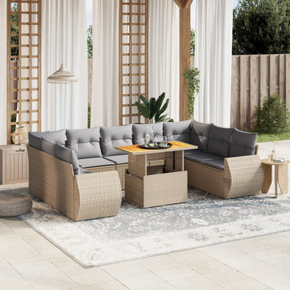 Sofasæt Til Haven 10 Dele Med Hynder Polyrattan - Variant 3272340