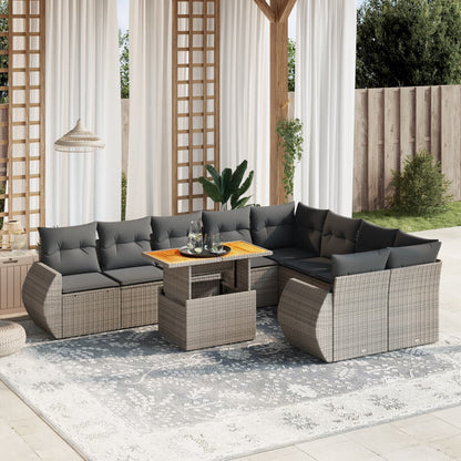 Sofasæt Til Haven 10 Dele Med Hynder Polyrattan - Variant 3272355