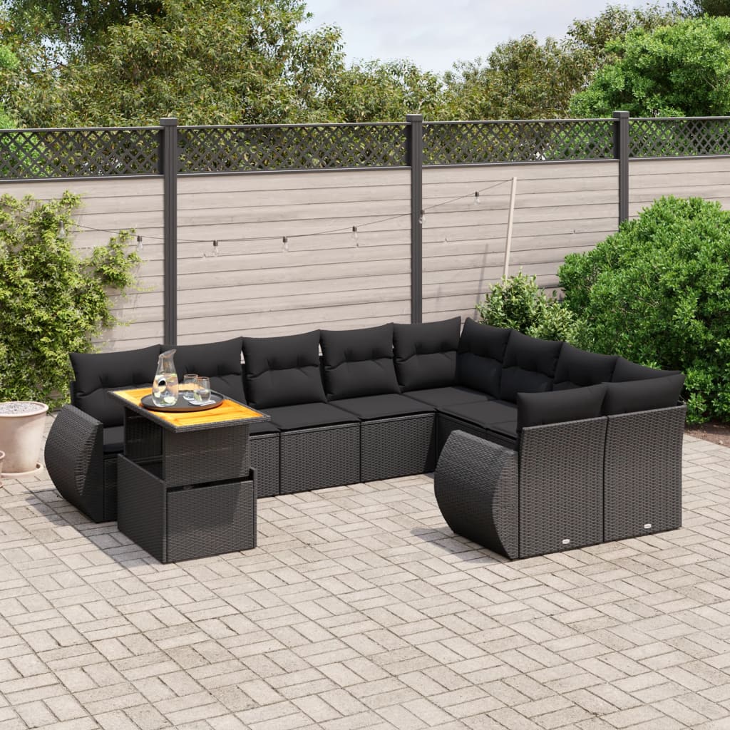 Sofasæt Til Haven 10 Dele Med Hynder Polyrattan - Variant 3272357