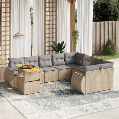 Sofasæt Til Haven 10 Dele Med Hynder Polyrattan - Variant 3272361