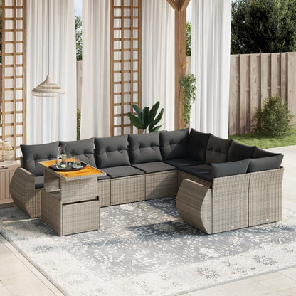 Sofasæt Til Haven 10 Dele Med Hynder Polyrattan - Variant 3272362
