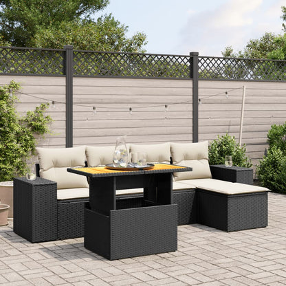 Sofasæt Til Haven 6 Dele Med Hynder Polyrattan - Variant 3272610