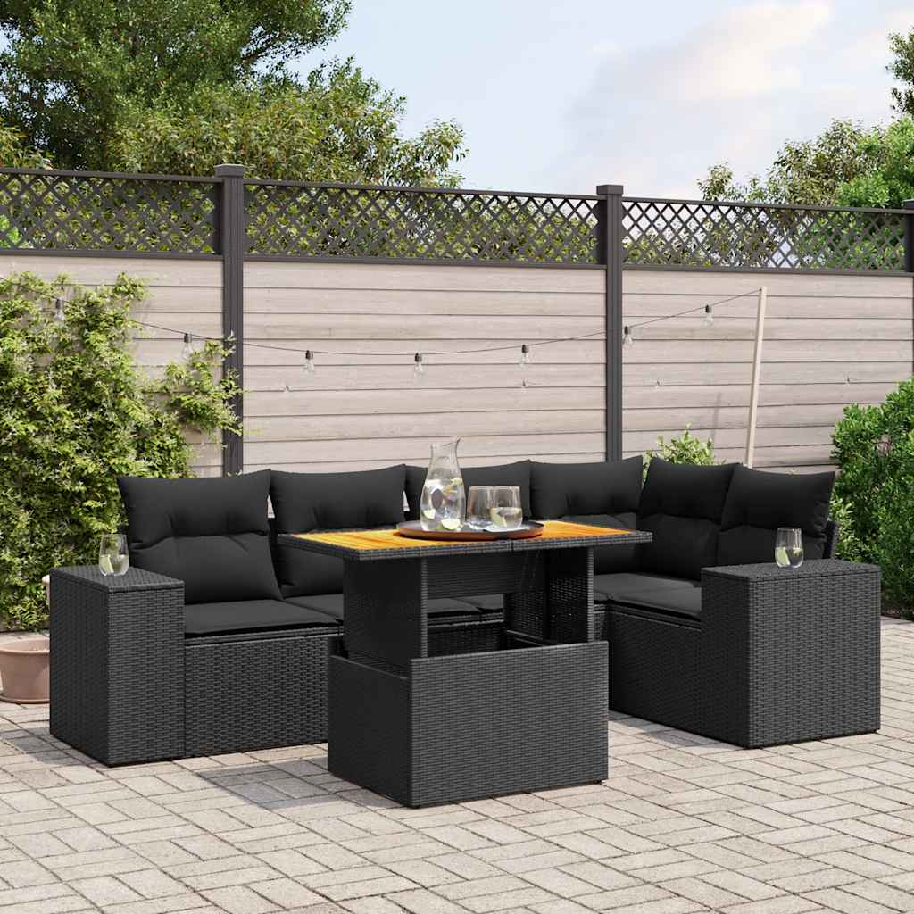 Sofasæt Til Haven 6 Dele Med Hynder Polyrattan - Variant 3272623