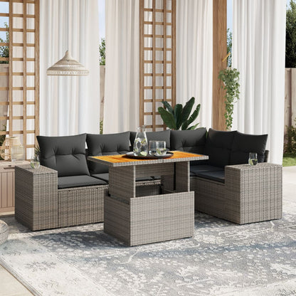 Sofasæt Til Haven 6 Dele Med Hynder Polyrattan - Variant 3272628