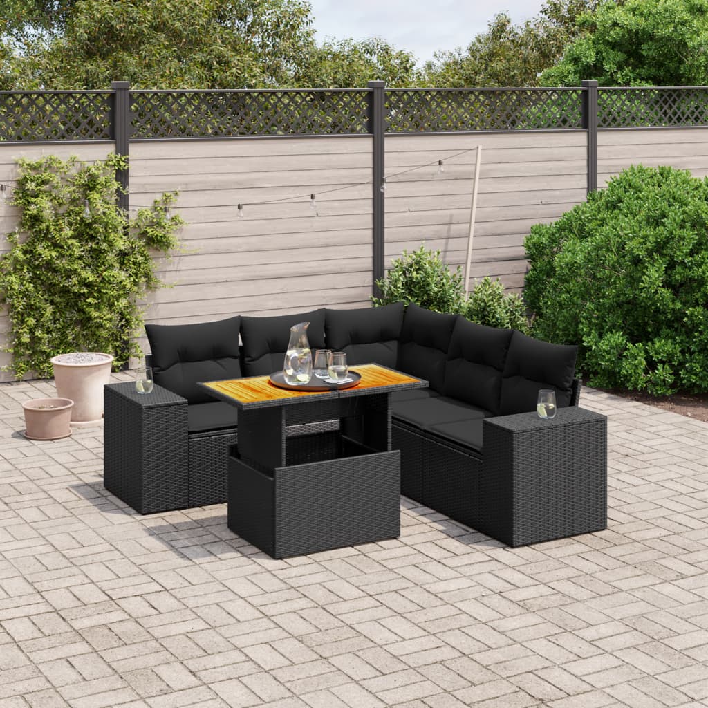Sofasæt Til Haven 6 Dele Med Hynder Polyrattan - Variant 3272630