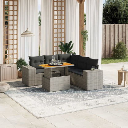 Sofasæt Til Haven 6 Dele Med Hynder Polyrattan - Variant 3272635