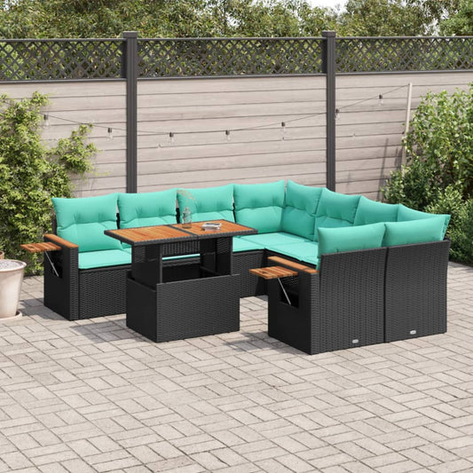 Sofasæt til Haven 9 Dele med Hynder Polyrattan - hovedbillede