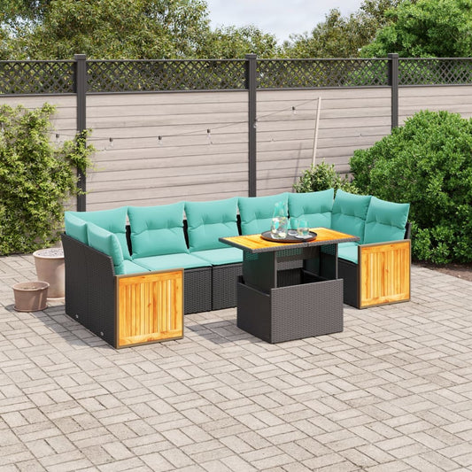 Sofasæt til Haven 8 Dele med Hynder Polyrattan - hovedbillede
